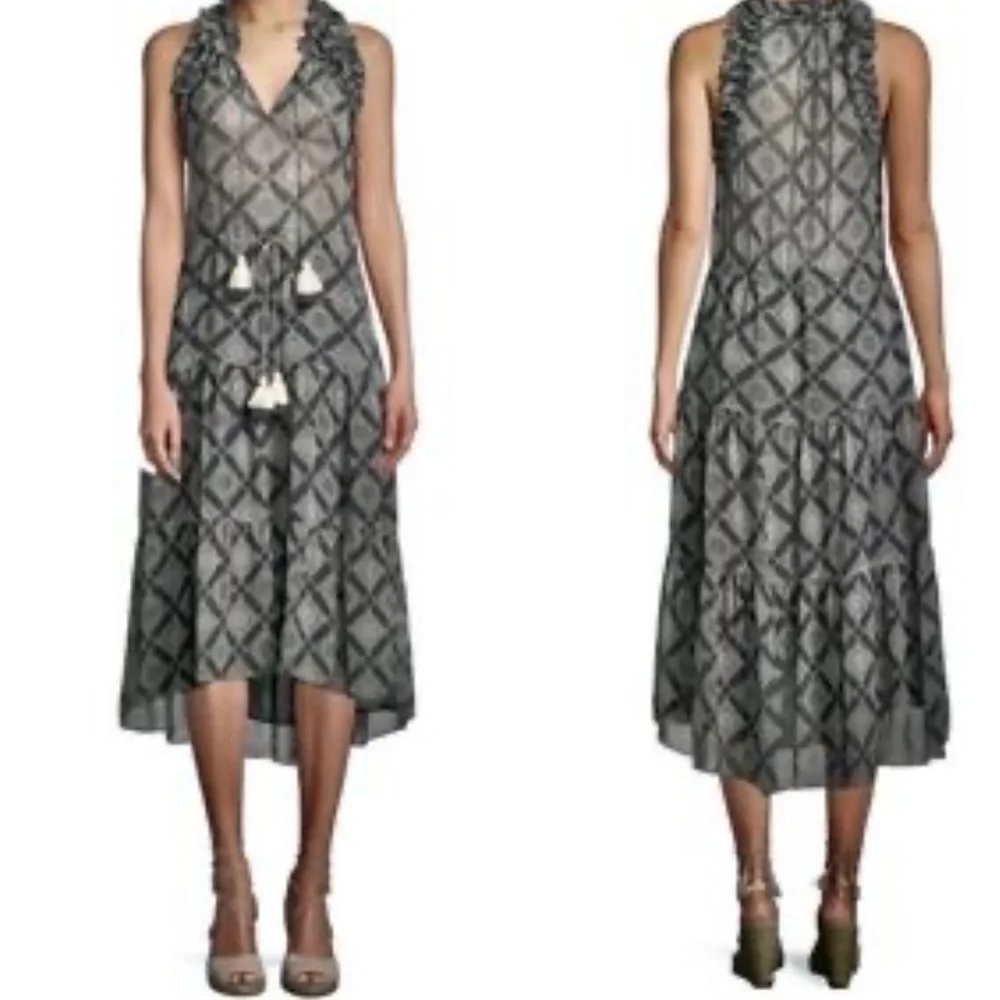 Figue Babriella Silk Georgette Midi Dress - Picture 6 of 6